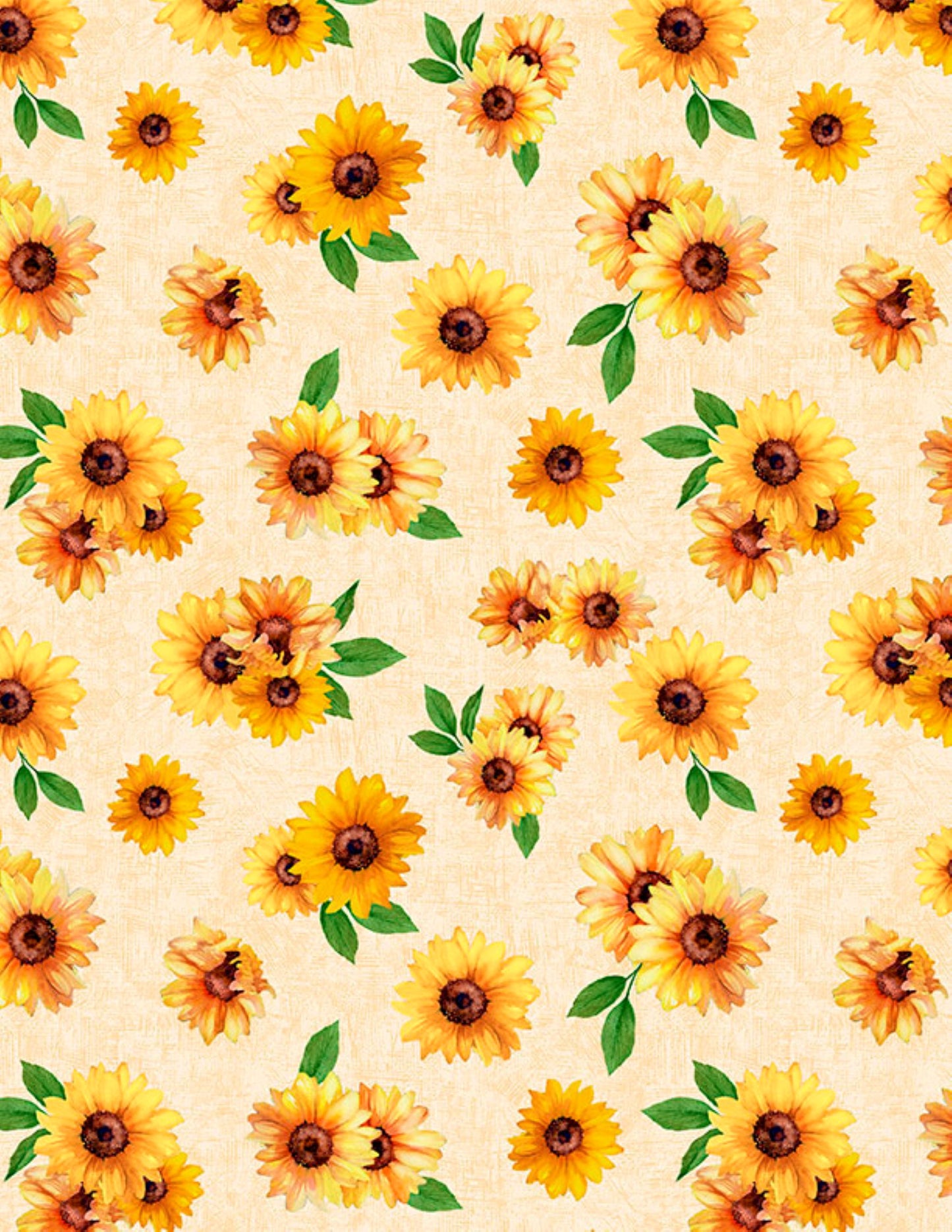Sunshine Whispers Sunflower Fabric by the Yard | Wilmington Prints 100% Cotton Fabric
