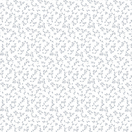 White on White Tonal Floral Fabric –