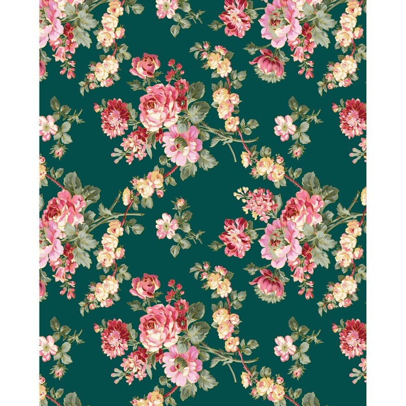 Promise Me by Pat Sloan – Rose-Inspired Floral Fabric Collection with Metallic & Pearlescent Accents – 100% Cotton