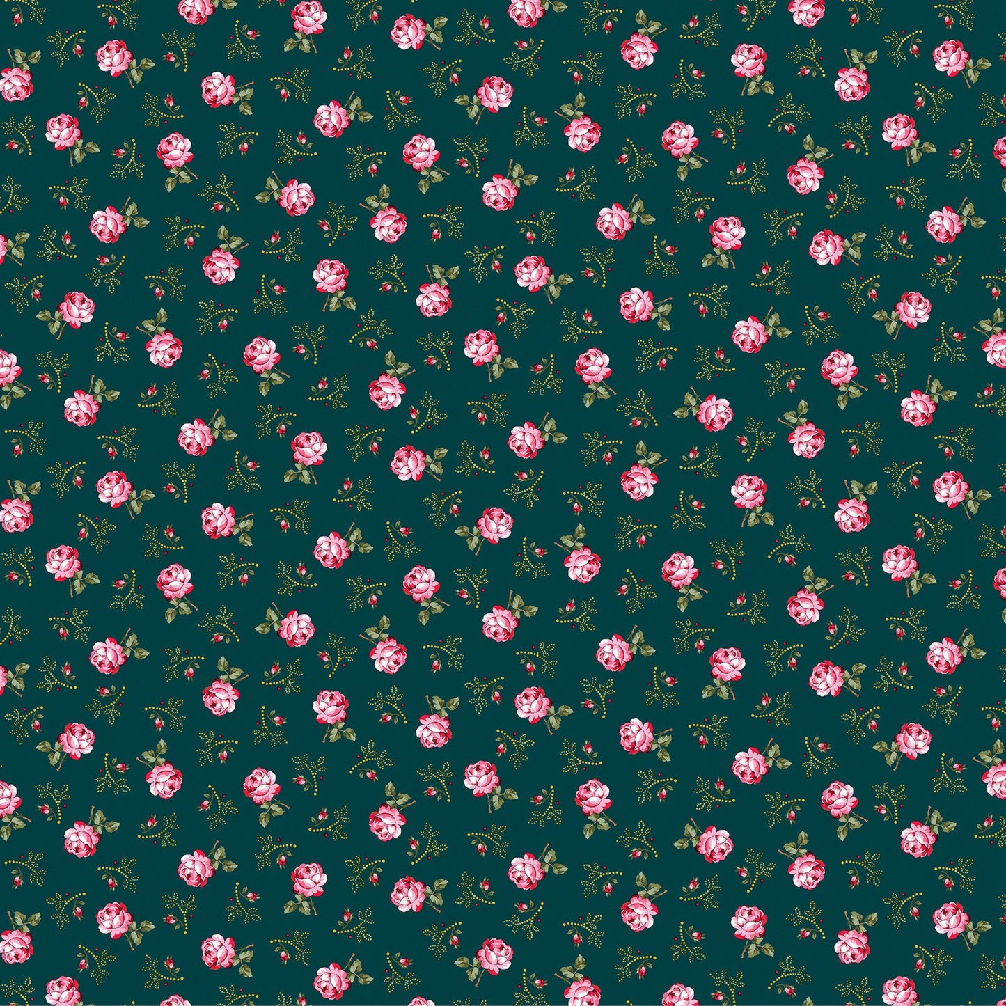 Promise Me by Pat Sloan – Rose-Inspired Floral Fabric Collection with Metallic & Pearlescent Accents – 100% Cotton