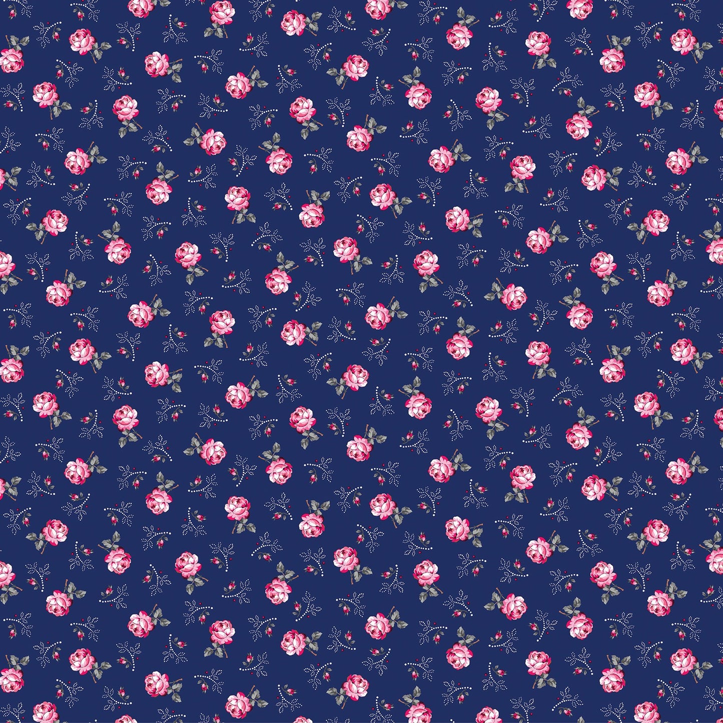 Promise Me by Pat Sloan – Rose-Inspired Floral Fabric Collection with Metallic & Pearlescent Accents – 100% Cotton