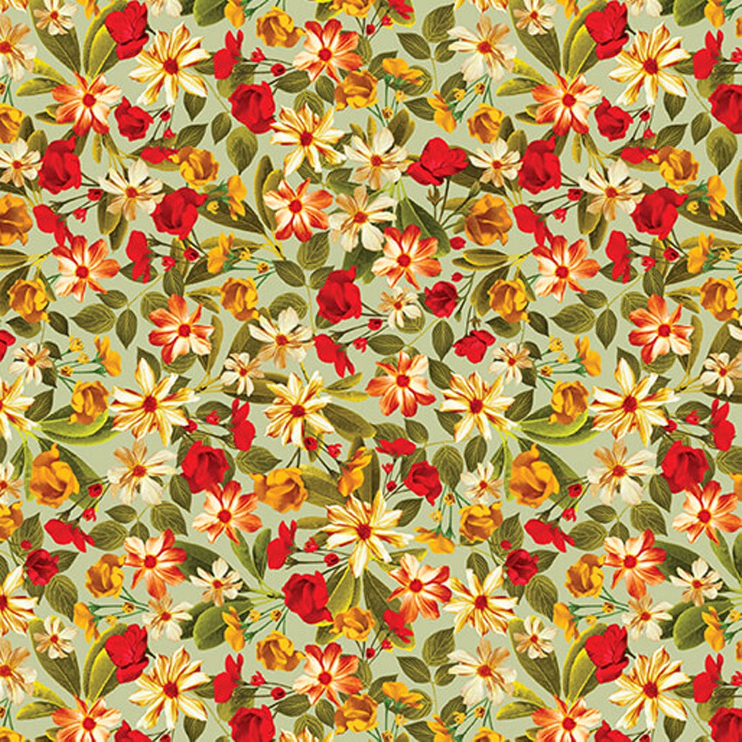 Harvest Beauty Harvest Meadow Fabric by the Yard | Benartex Autumn Floral Cotton Fabric