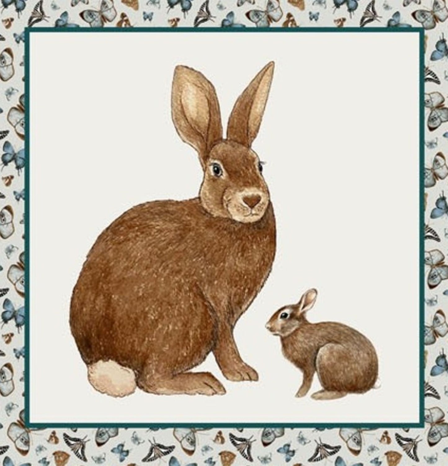 Henry Glass Whimsical Woods Quilting Blocks Panel Cotton Fabric