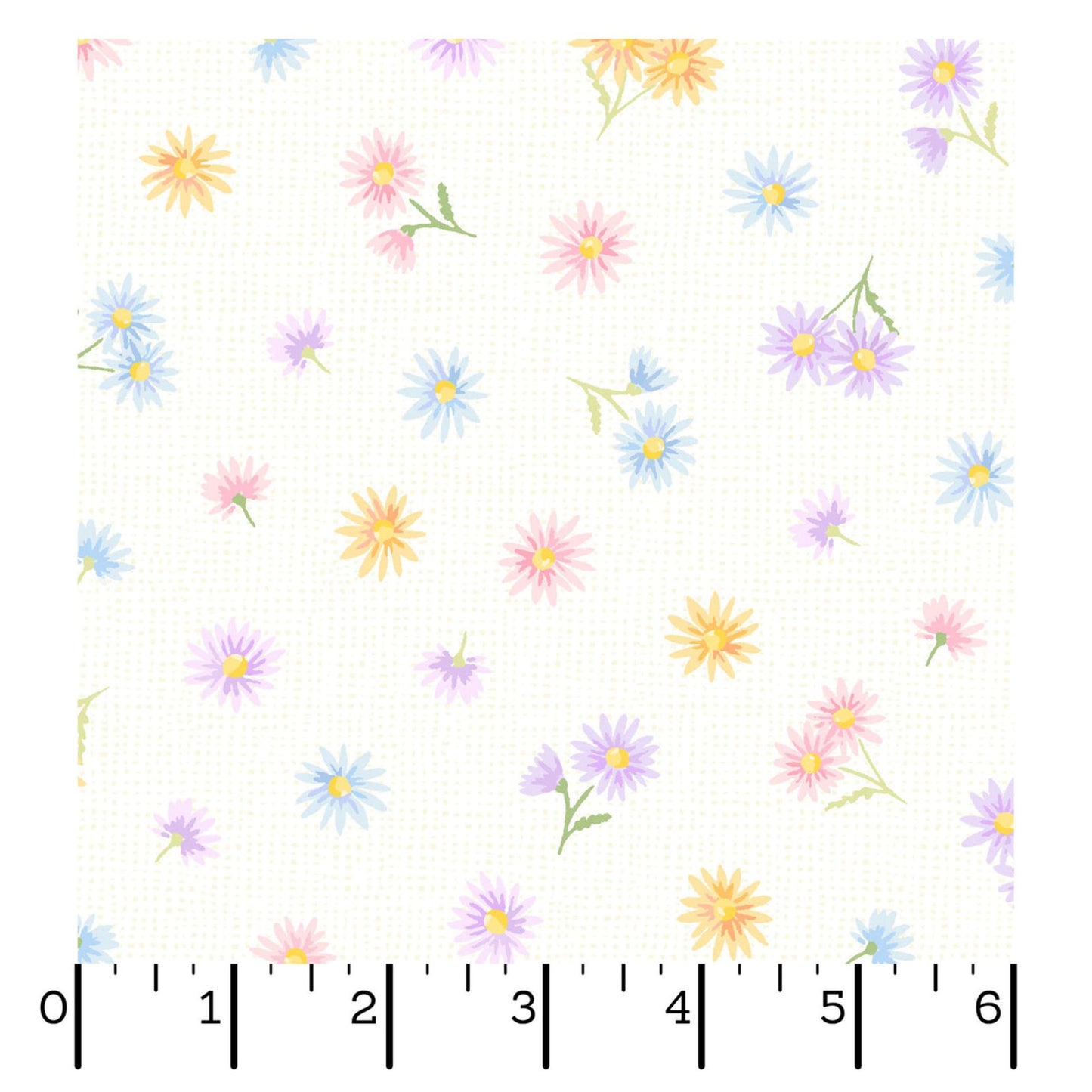 Maywood Gathering Sun Tossed Floral White Quilting Cotton Fabric