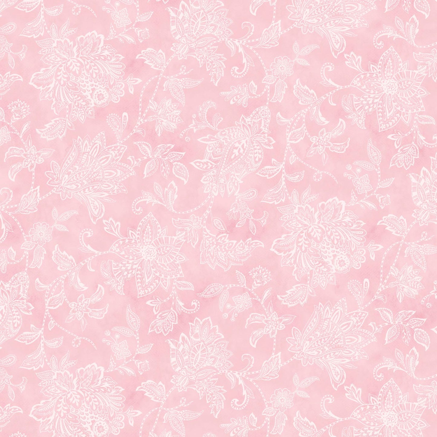 P&B Textiles Yours Truly Tonal Floral Quilting Cotton Fabric – Pink Floral