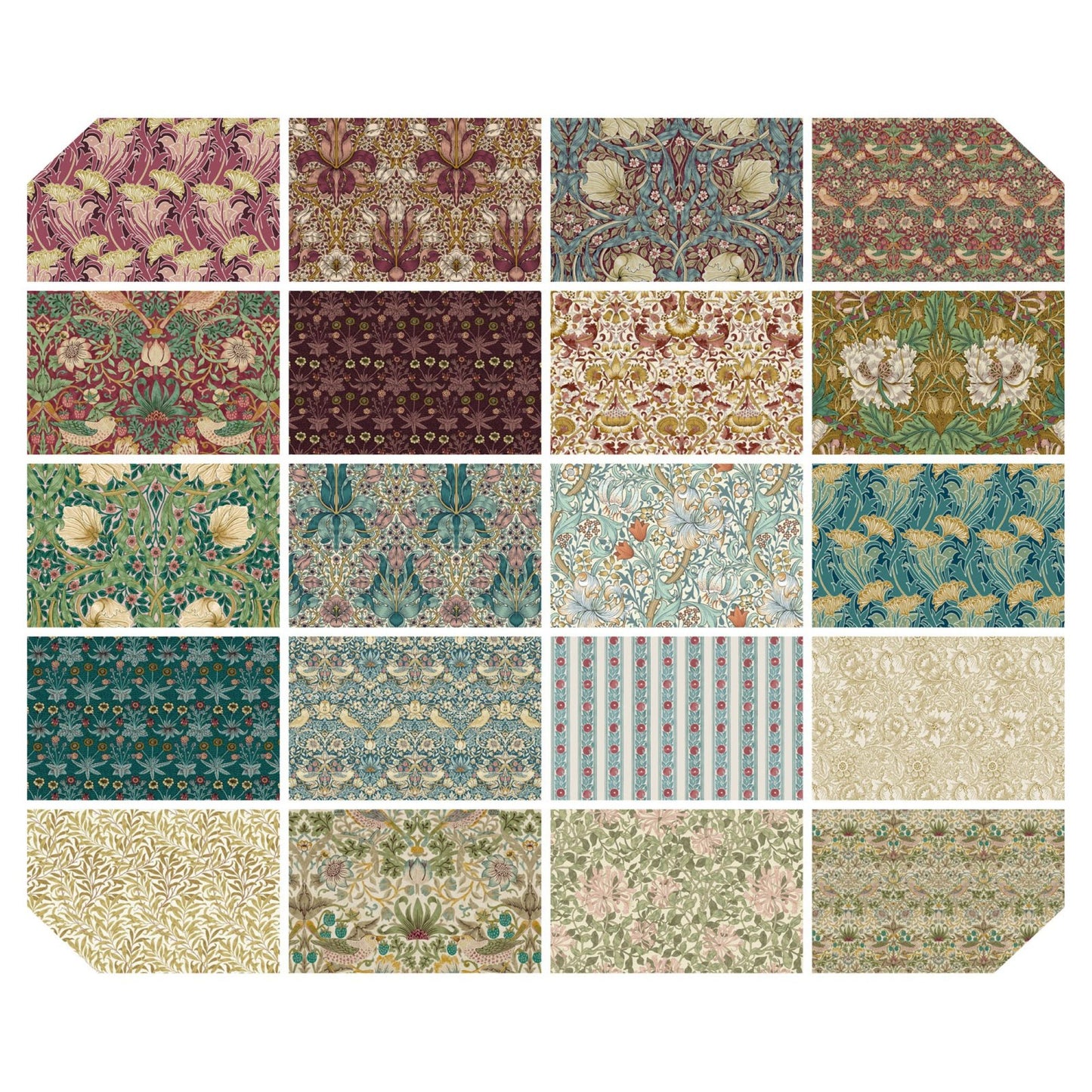 FreeSpirit Loden 10" Precut Fabric Squares | 42 Piece Premium Cotton Quilting Bundle