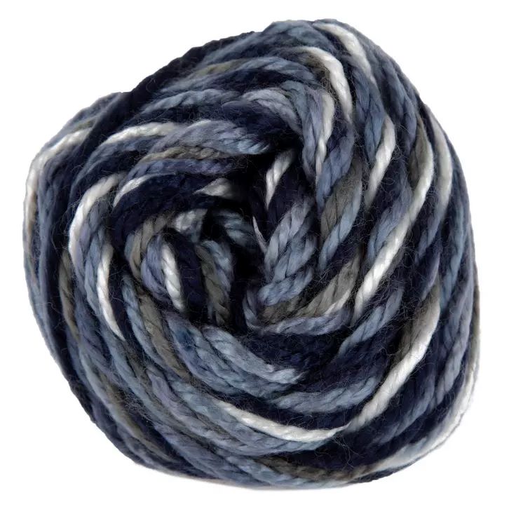 Blueberry Hill Hand-Crocheted Blanket – Ultra-Soft Blue, White, & Gray