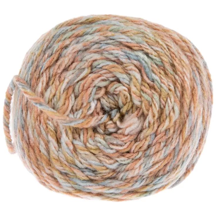 Super Soft Brushstroke Print Hand-Crocheted Blanket – Pink, Blue, Tan, & Green