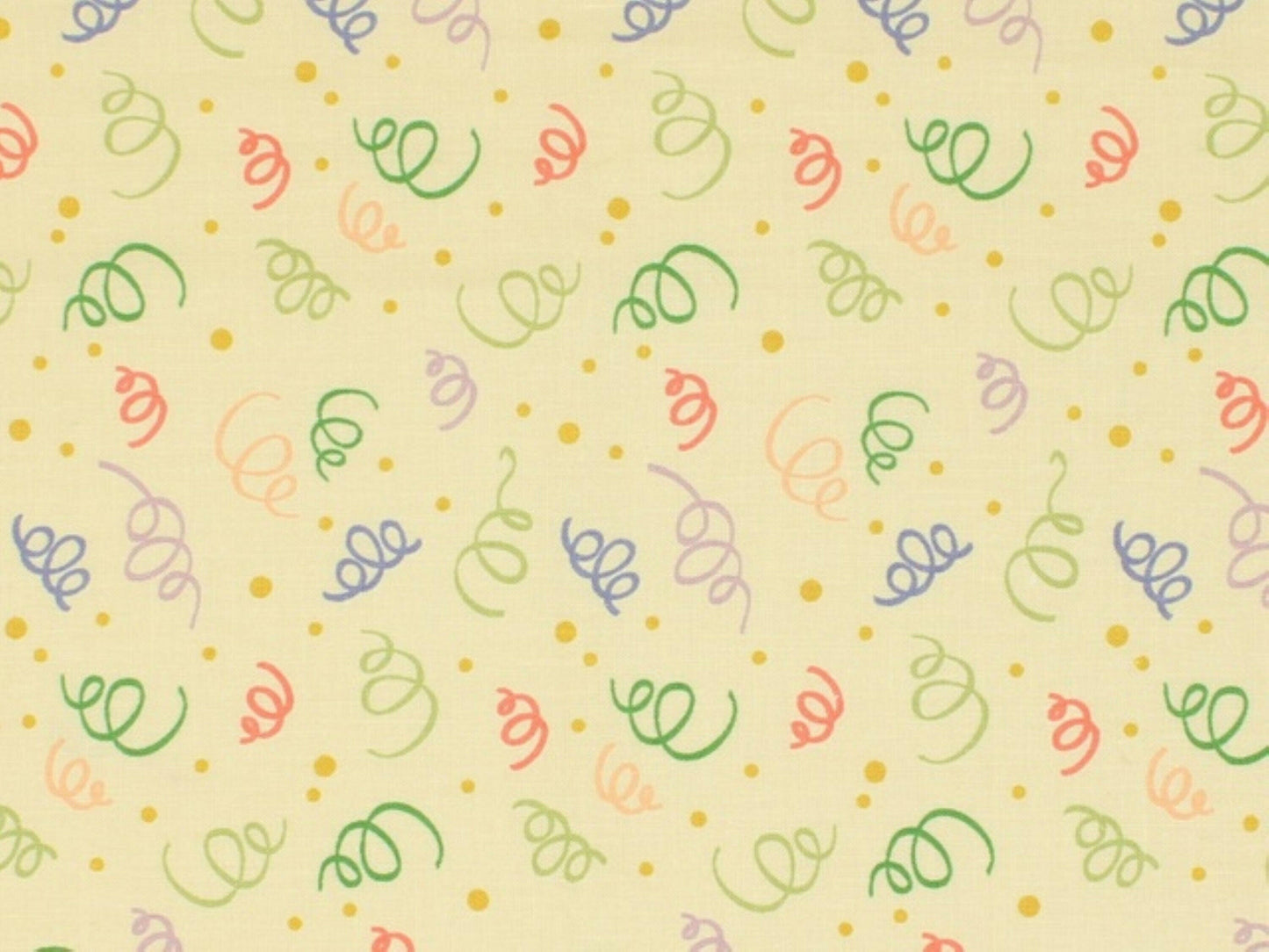 Celebrations Party Shapes Cotton Quilt Fabric.