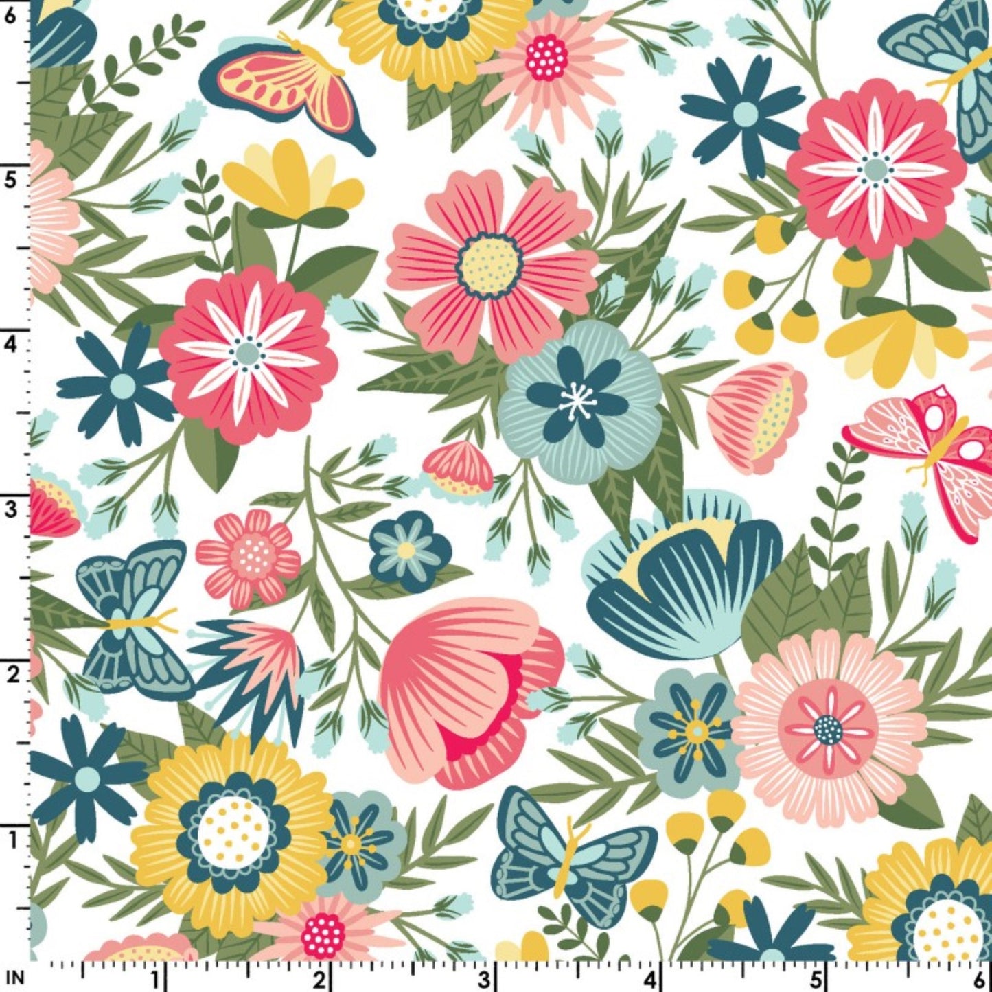 Vintage floral quilt cotton