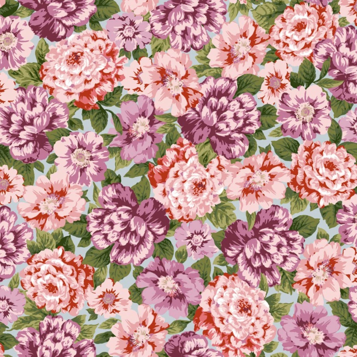 Adelaide Packed Floral Quilt Cotton.