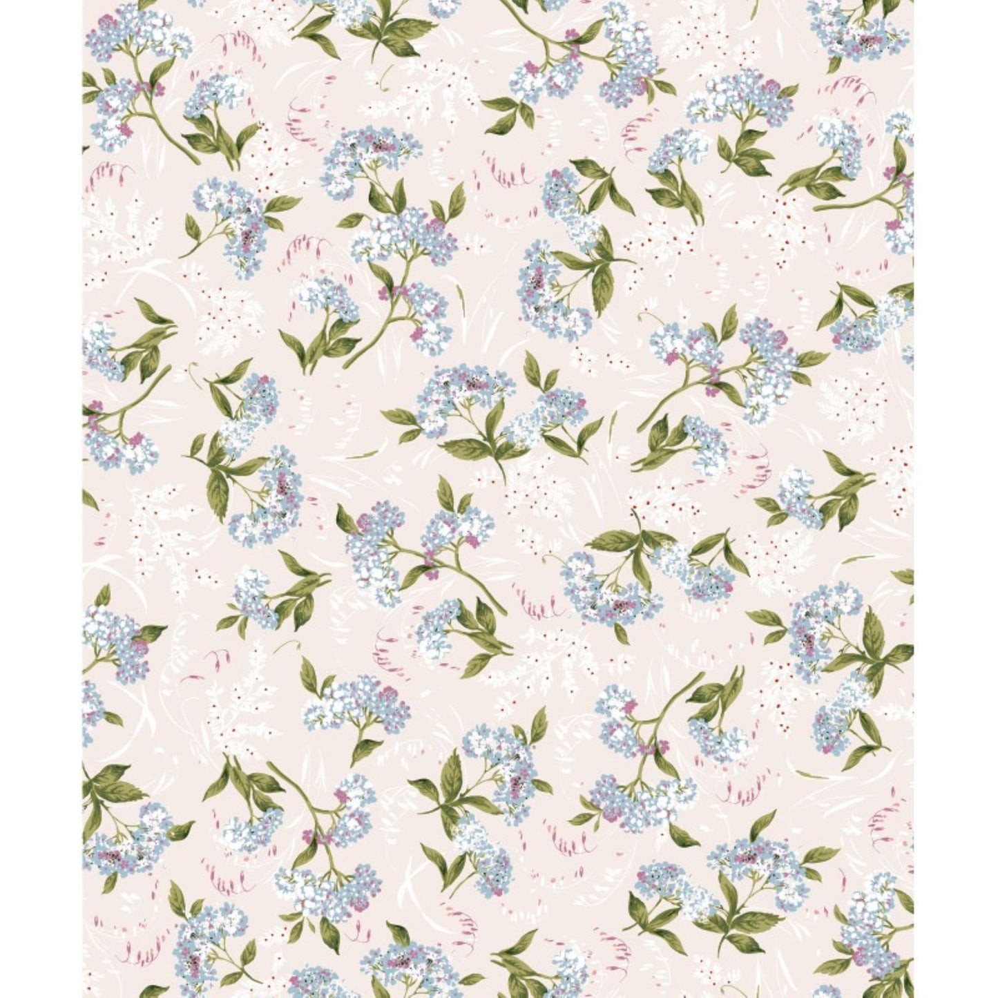 Hydrangea Floral Quilt Cotton