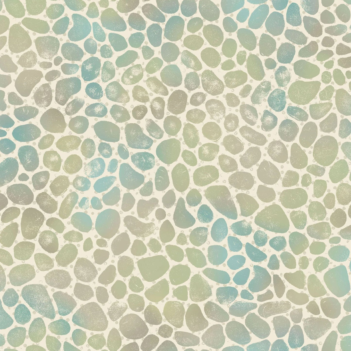 Forest Chatter Pebbles Cotton Quilt Fabric.