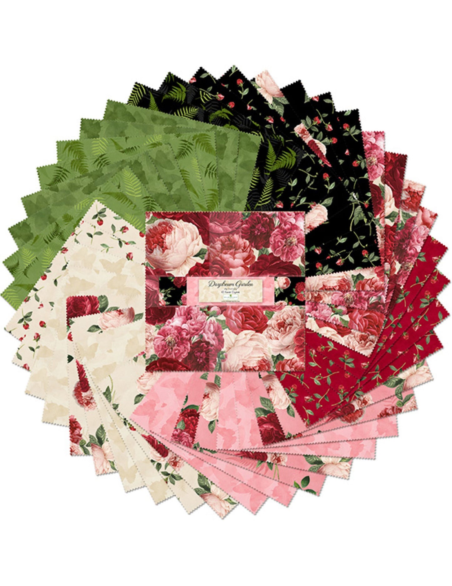 Daydream Garden 10" precut cotton fabric