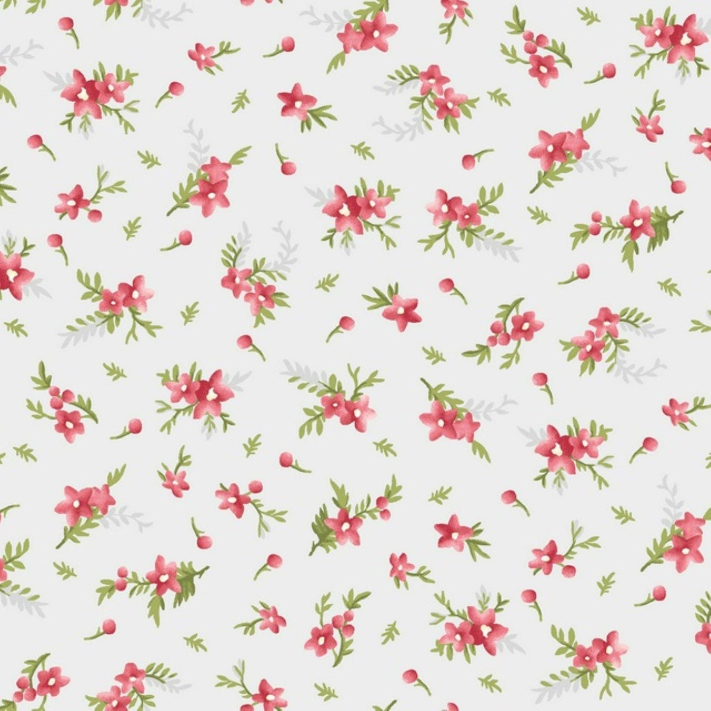 Heather by Maywood Studios Red Floral Quilting Cotton