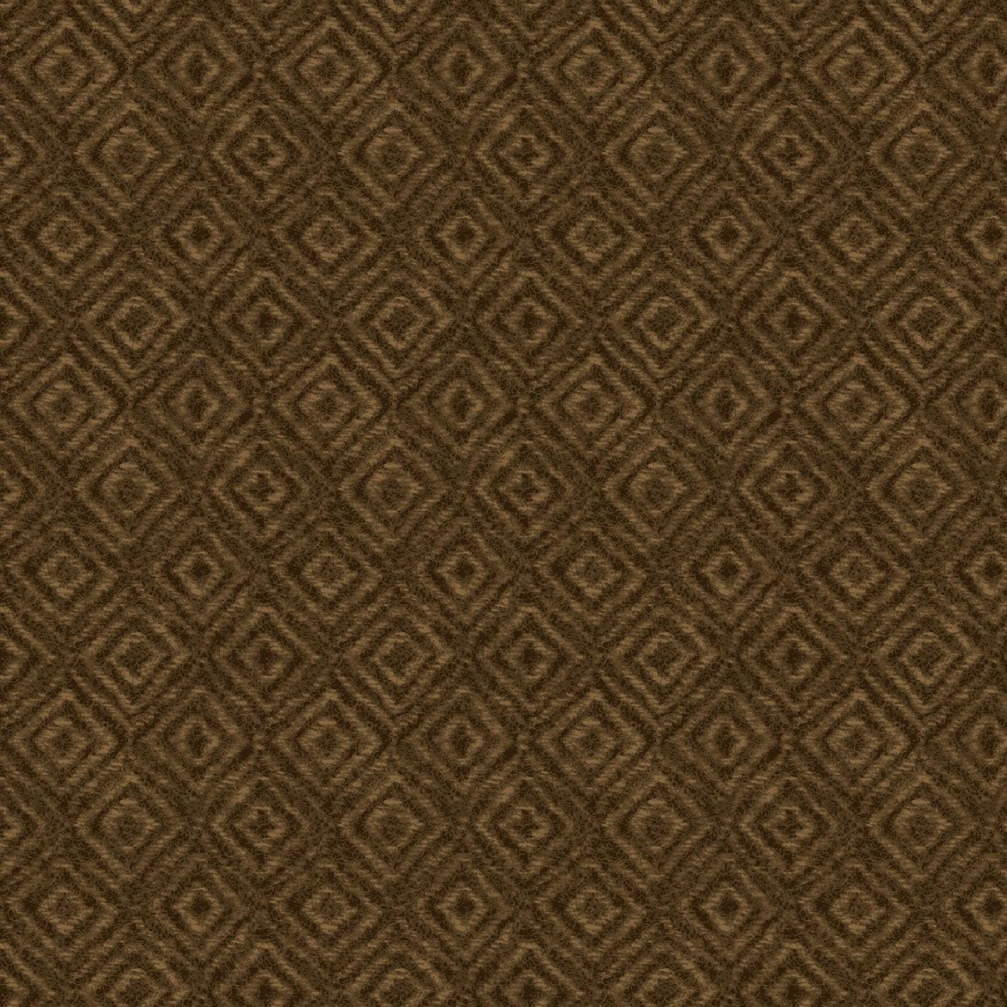 Woolies Flannel Fabric: Brown Geometric Cotton Flannel by Bonnie Sullivan