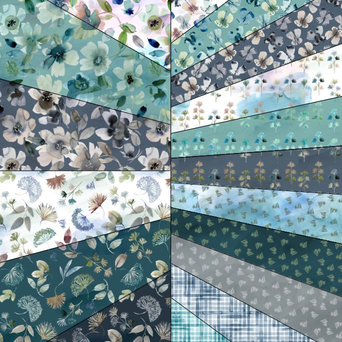 Mood Garden 10-Inch Precut Fabric by Stephanie Ryan – 42 Pieces of Calming Cotton Beauty