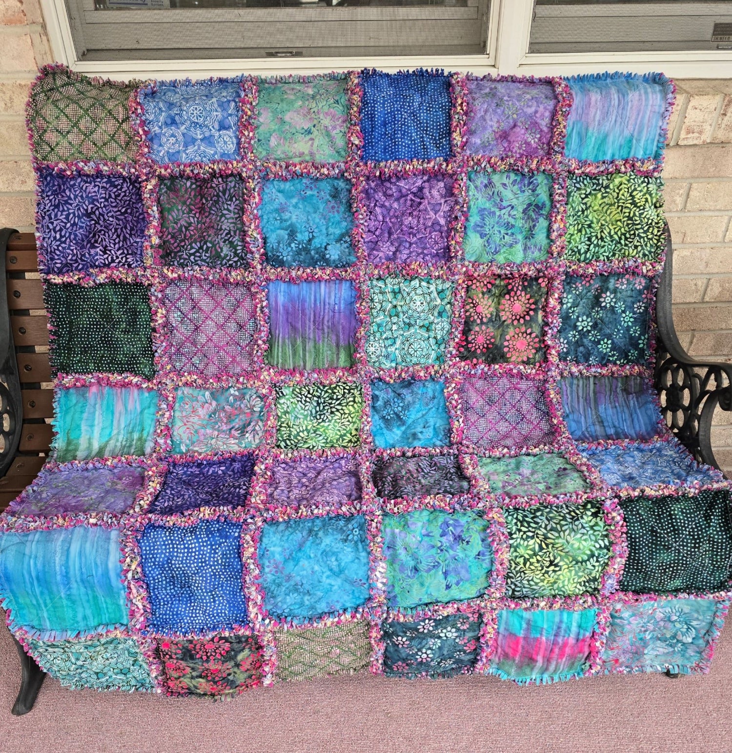 Rag Quilt Throw