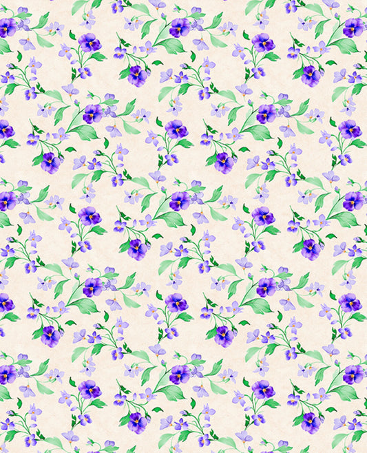 Vibrant Pansy Fields with Trailing Florals creating a stunning natural floral landscape perfect for garden inspiration.