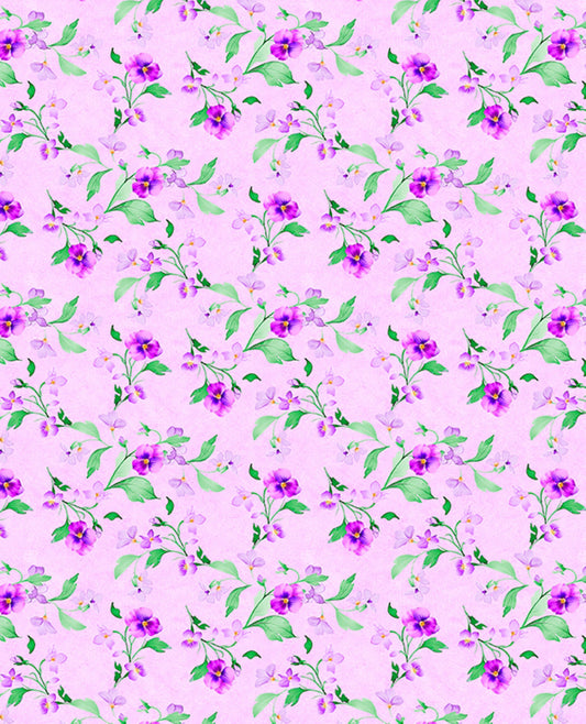Vibrant pansy fields showcasing trailing florals in a serene garden setting, perfect for nature and botanical photography