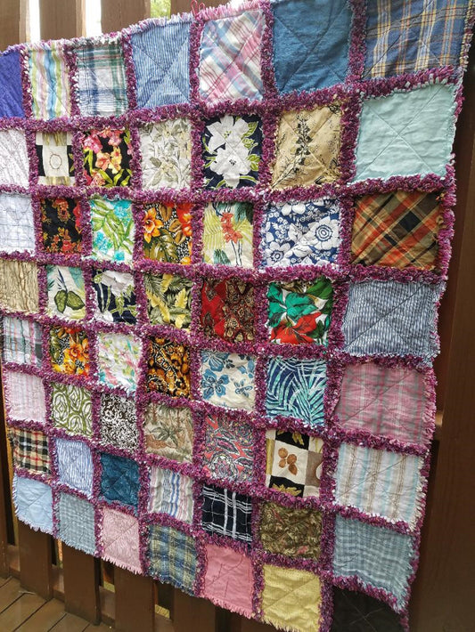 Custom Memory Quilts – Handcrafted from Loved Ones’ Clothing - Made to Order