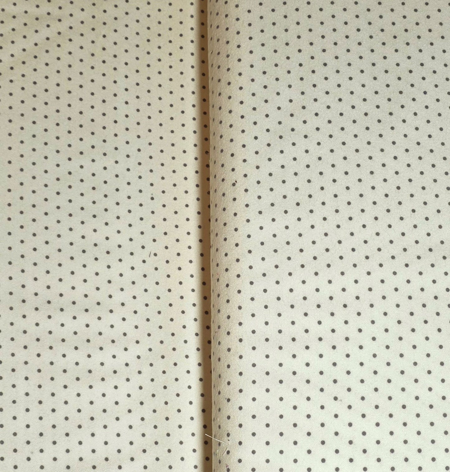 Gray Polka Dots on Cream Flannel – Grumpy Cat Collection by Marcus Fabrics