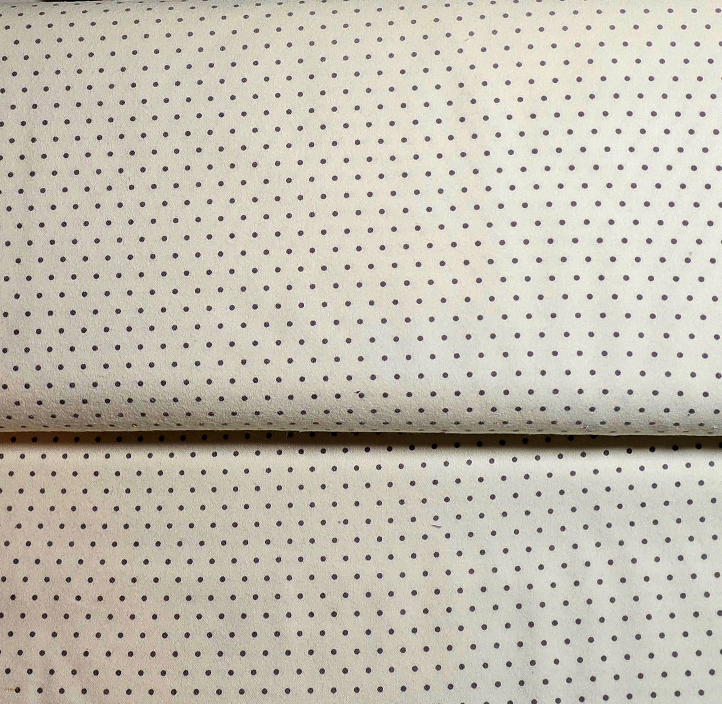 Gray Polka Dots on Cream Flannel – Grumpy Cat Collection by Marcus Fabrics