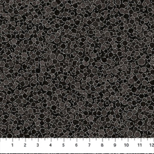 Northcott Shimmer City Fog Metallic Fabric | Gray Multi Dot Quilting Cotton by the Yard