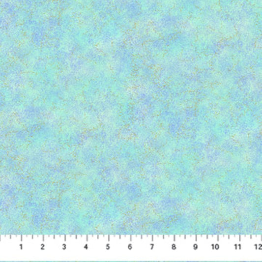 Deep Sea Shimmer Quilting Cotton Fabric by Northcott | Blue Ocean Texture