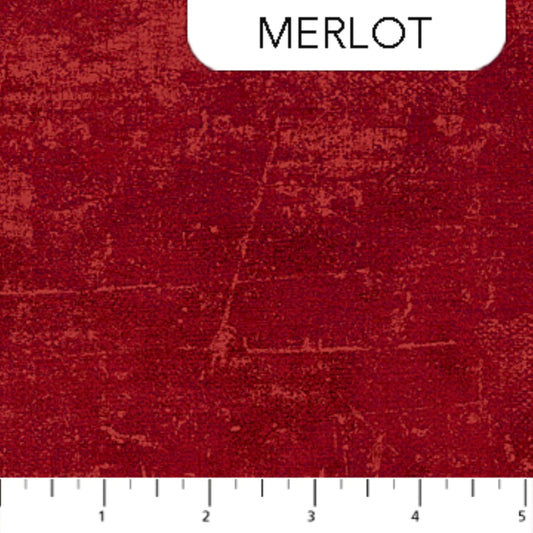 Northcott Canvas Collection Merlot Fabric by the Yard | Canvas Look Premium Quilting Cotton