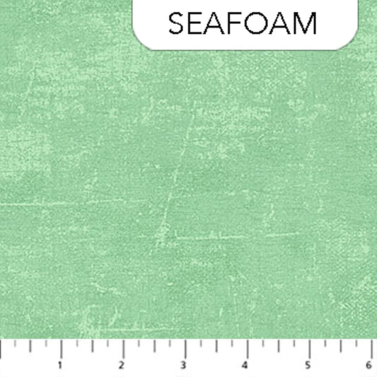 Northcott Canvas Collection Seafoam Cotton Fabric | Weathered Canvas Look | 44 Inch Wide
