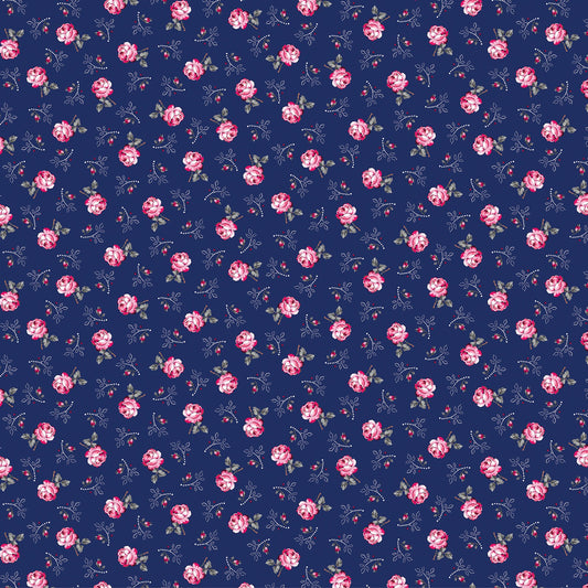 Promise Me by Pat Sloan – Rose-Inspired Floral Fabric Collection with Metallic & Pearlescent Accents – 100% Cotton