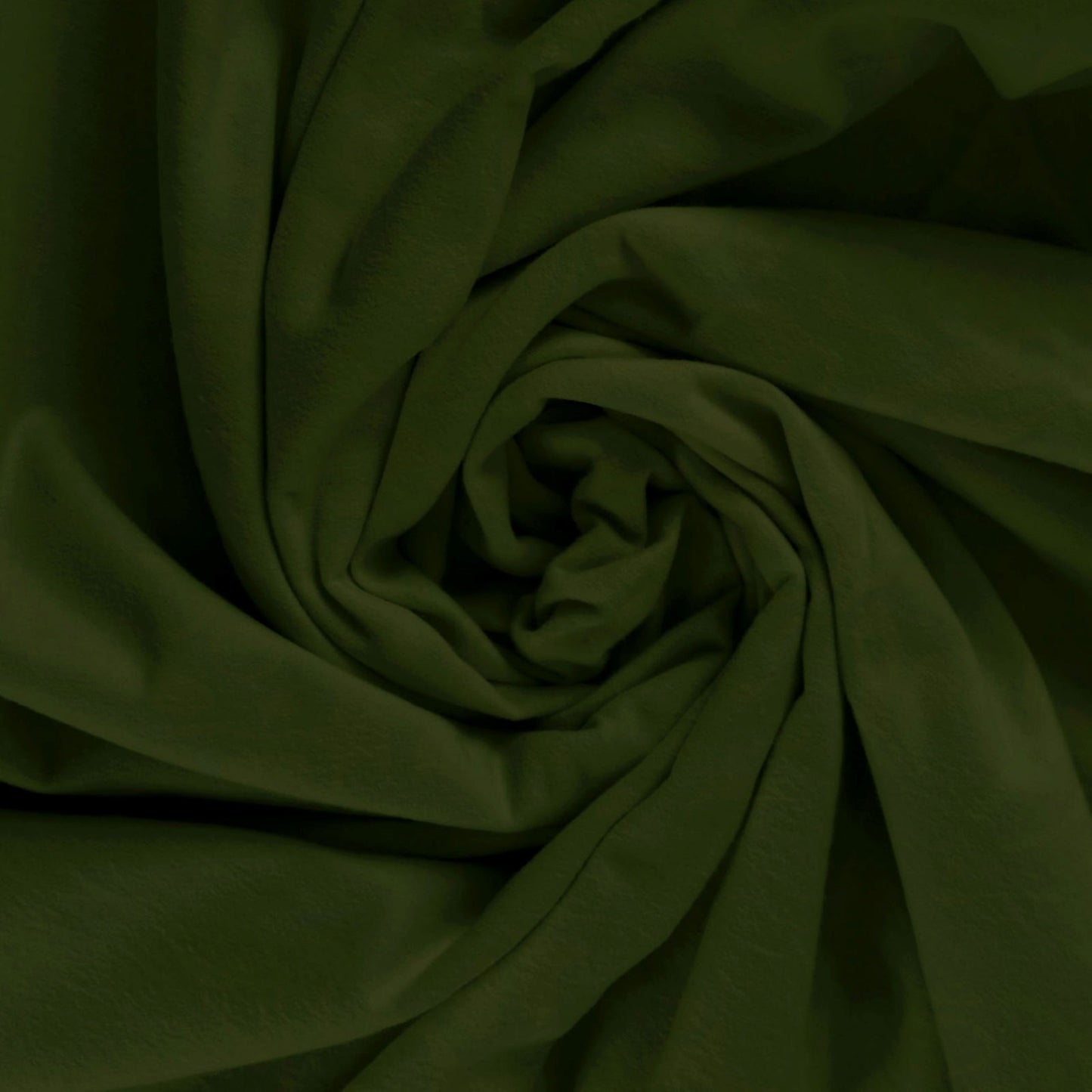 Christmas Green Solid Cotton Flannel Fabric by the Yard – Light to Medium Weight Brushed Cotton