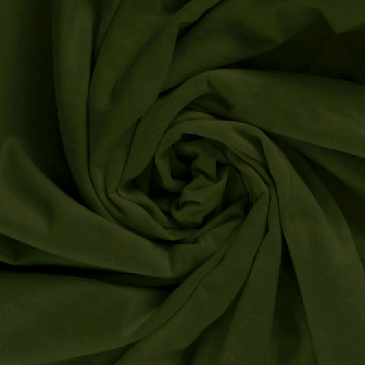Christmas Green Solid Cotton Flannel Fabric by the Yard – Light to Medium Weight Brushed Cotton