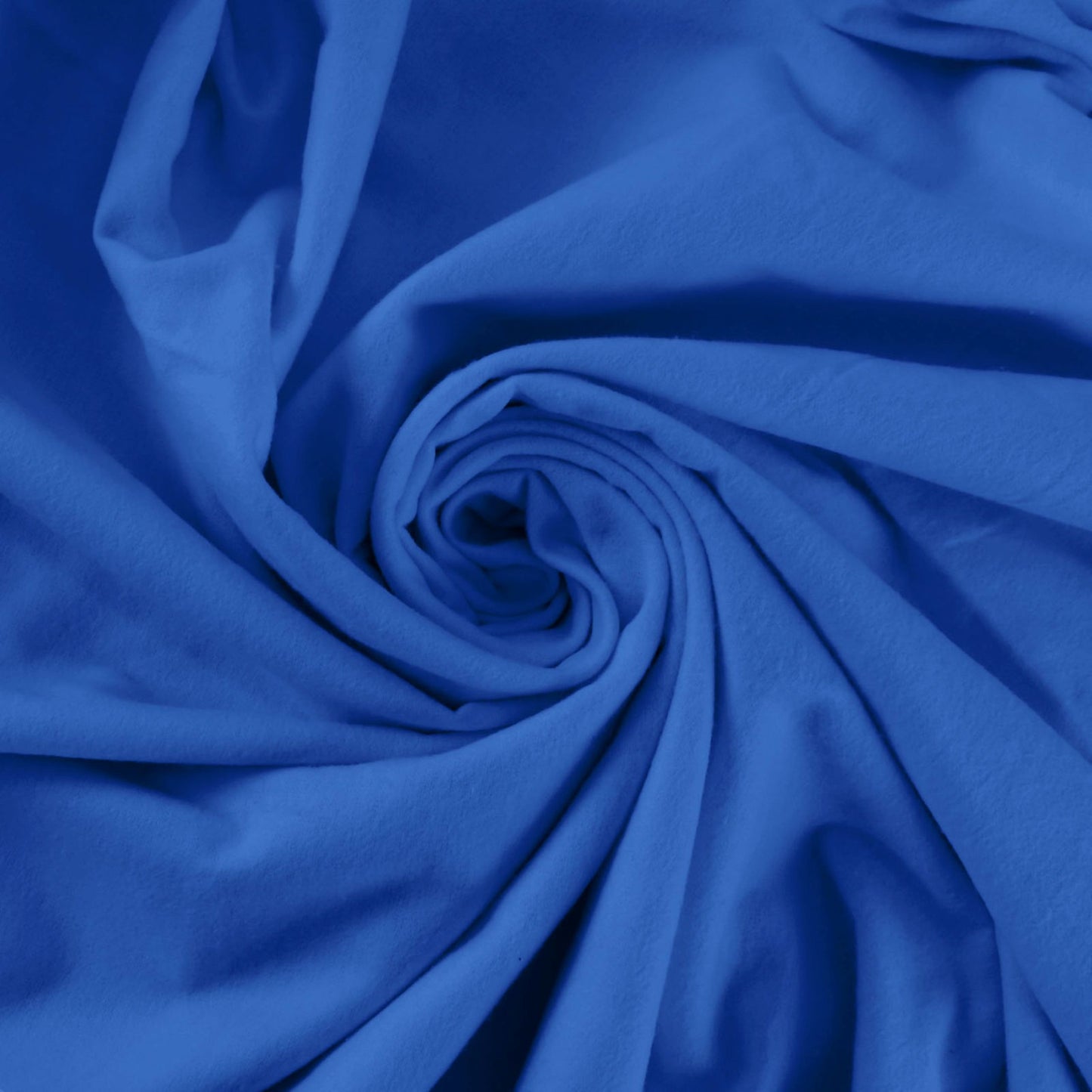 Cobalt Solid Cotton Flannel Fabric by the Yard – Medium to Heavy Weight Brushed Cotton