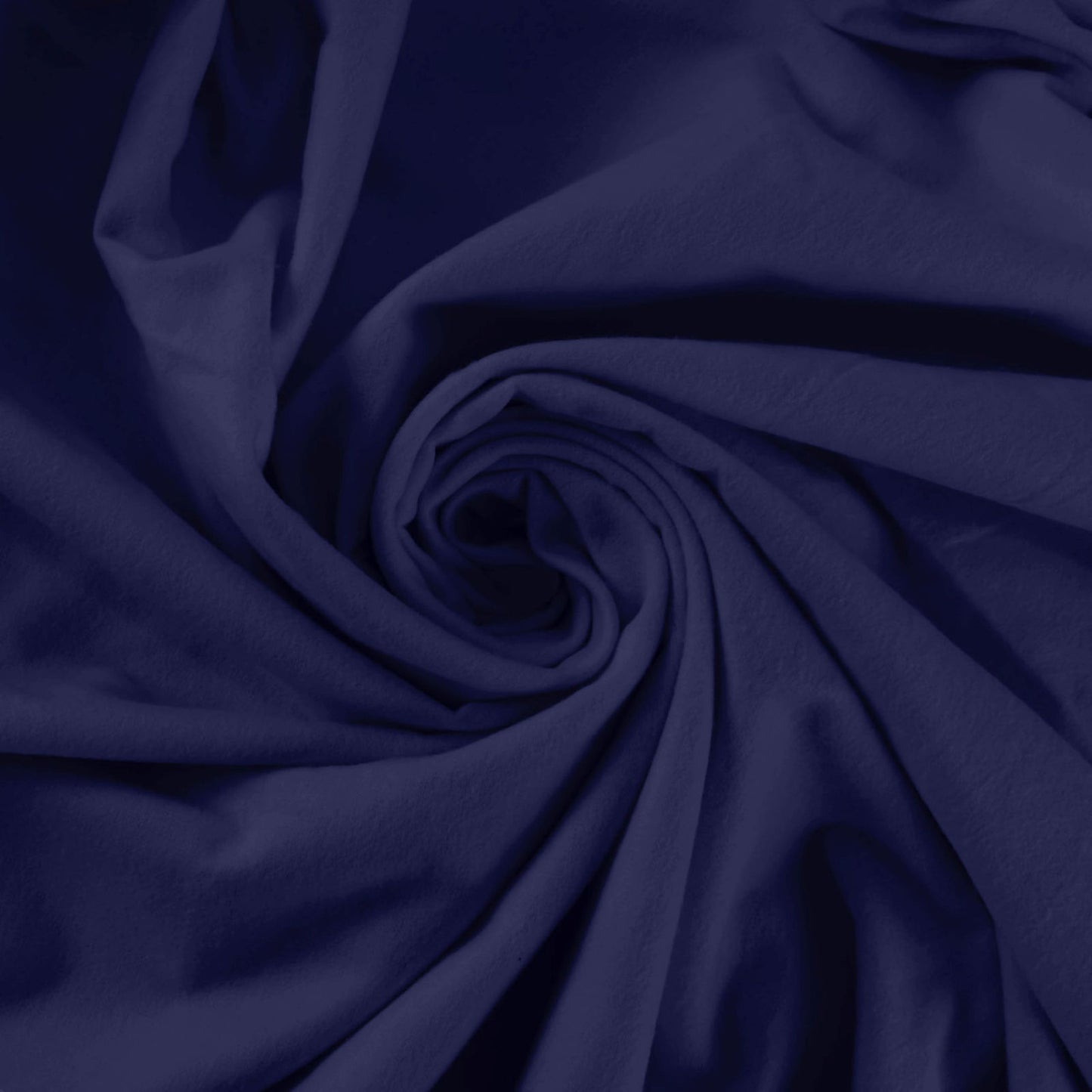 Light Navy Solid Cotton Flannel Fabric by the Yard – Medium to Heavy Weight Brushed Cotton