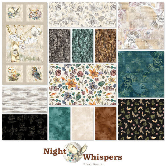 Night Whispers 10” Precut Fabric | Clothworks | 42-Piece Set