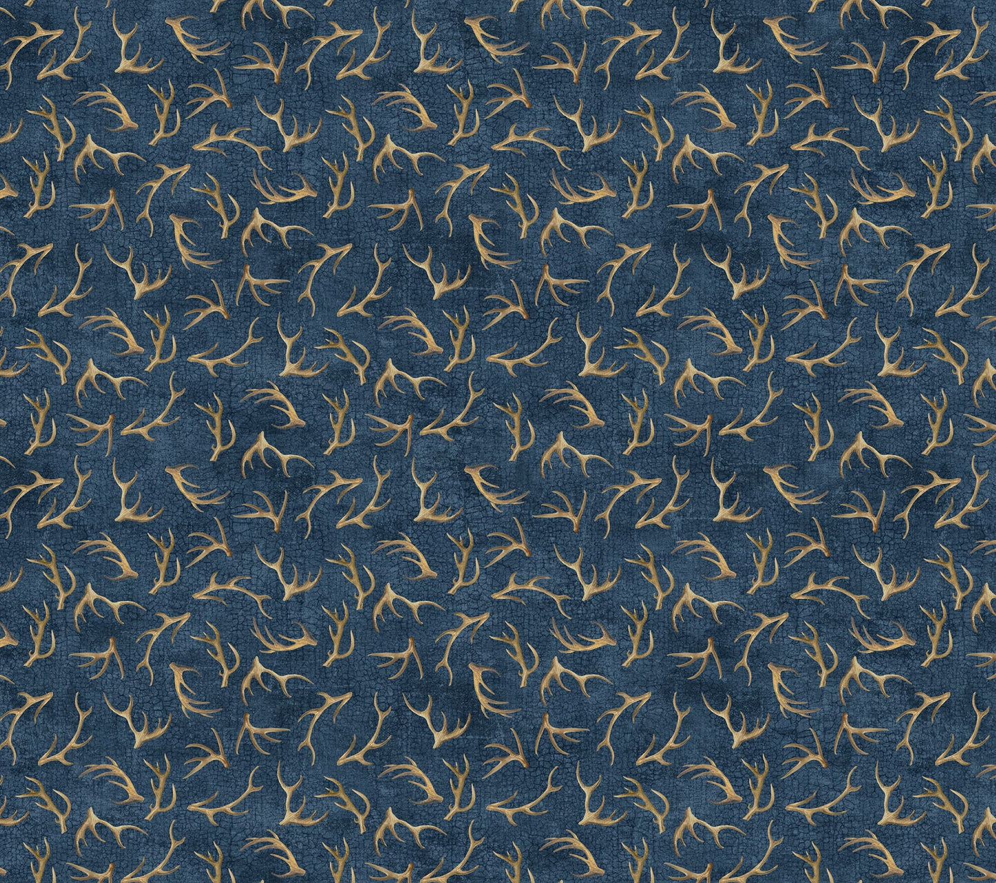 Northcott Naturescapes Antlers Navy Premium Quilting Cotton Fabric