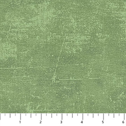 Basil Green Canvas Flannel Fabric by Northcott – Rich Grunge Look Cotton Flannel