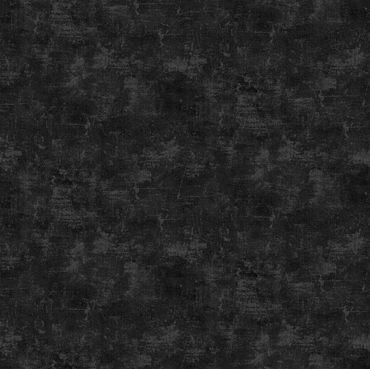 Ebony Black Canvas Flannel Fabric by Northcott – Textured Grunge Look