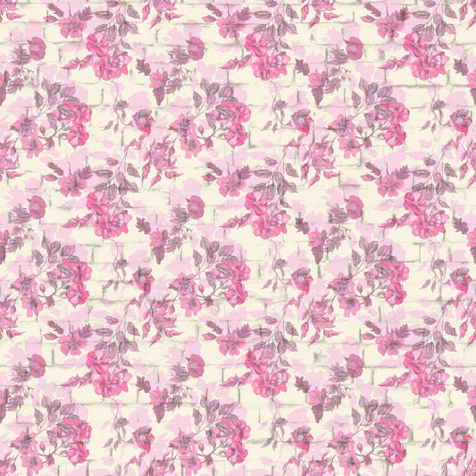 Rose Mirage Fabric by Free Spirit – Pink Vintage Floral Quilt Cotton Yardage