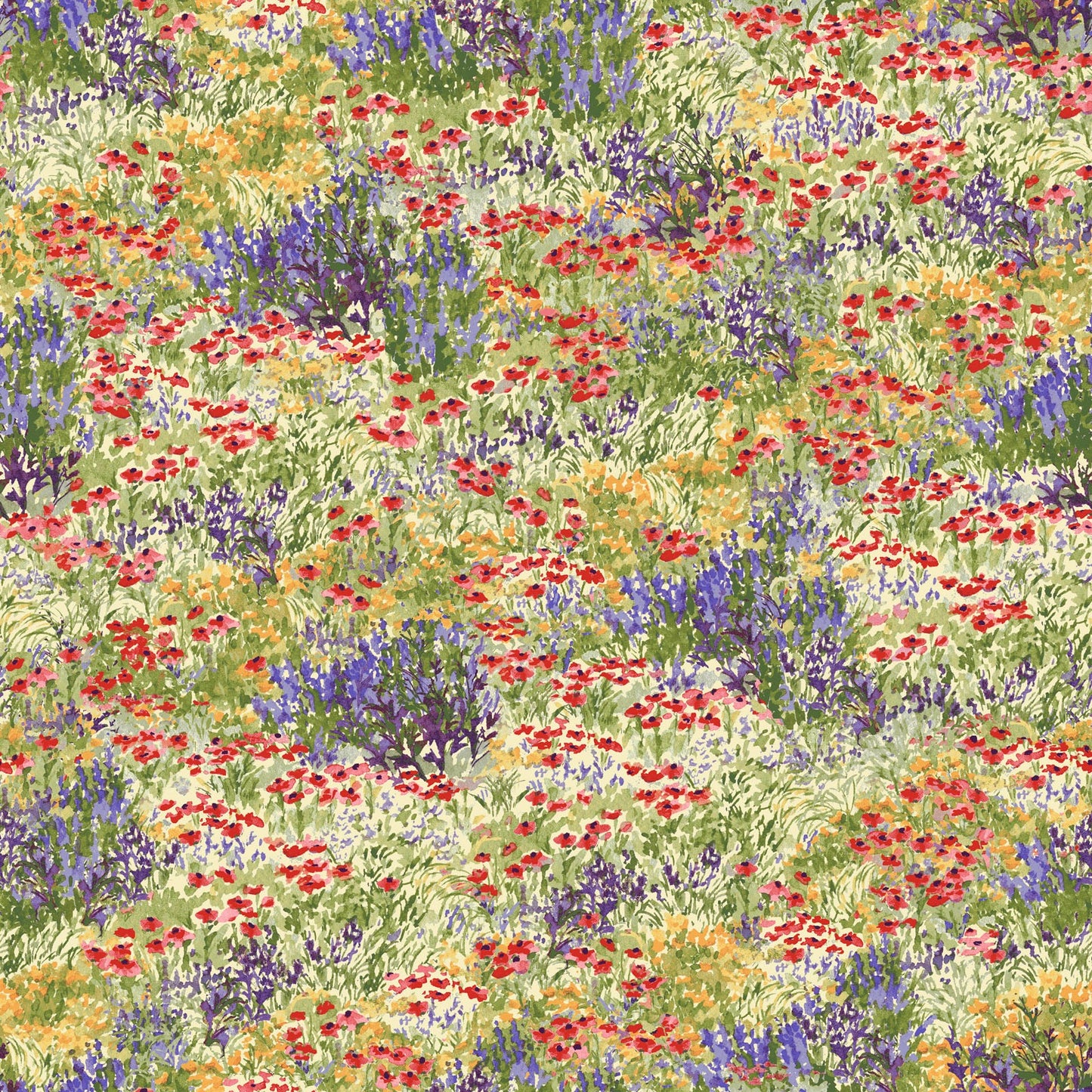 Dragonfly Dance Fabric by Henry Glass – Nature-Inspired Wildflowers | 100% Cotton