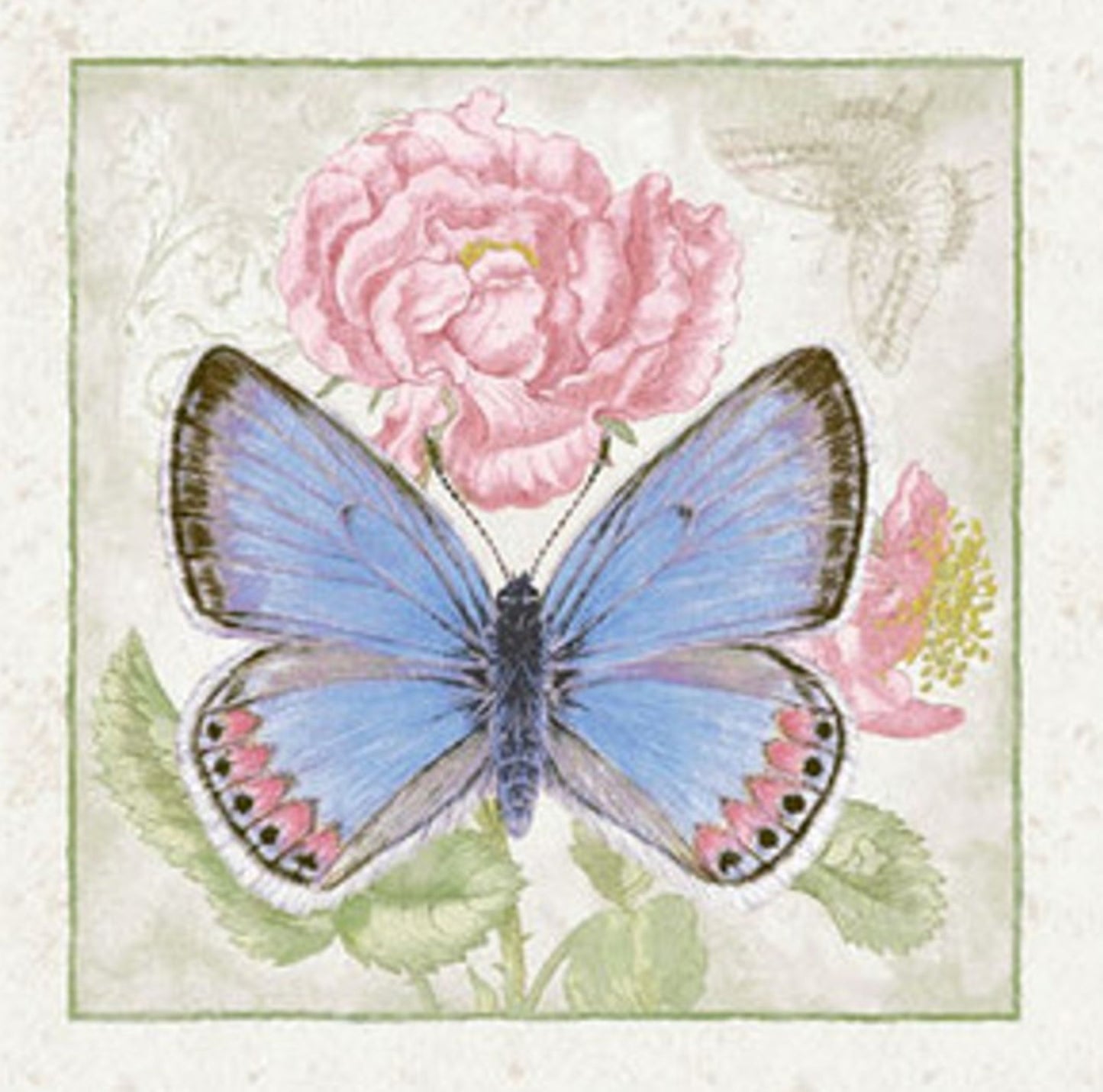 Henry Glass Fluttering Florals Quilt Blocks Panel Cotton Fabric