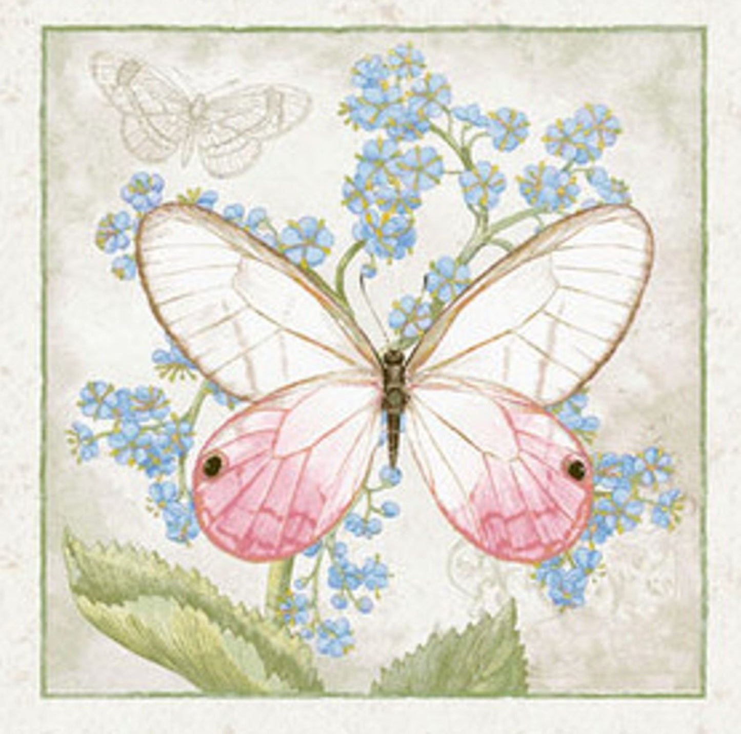 Henry Glass Fluttering Florals Quilt Blocks Panel Cotton Fabric