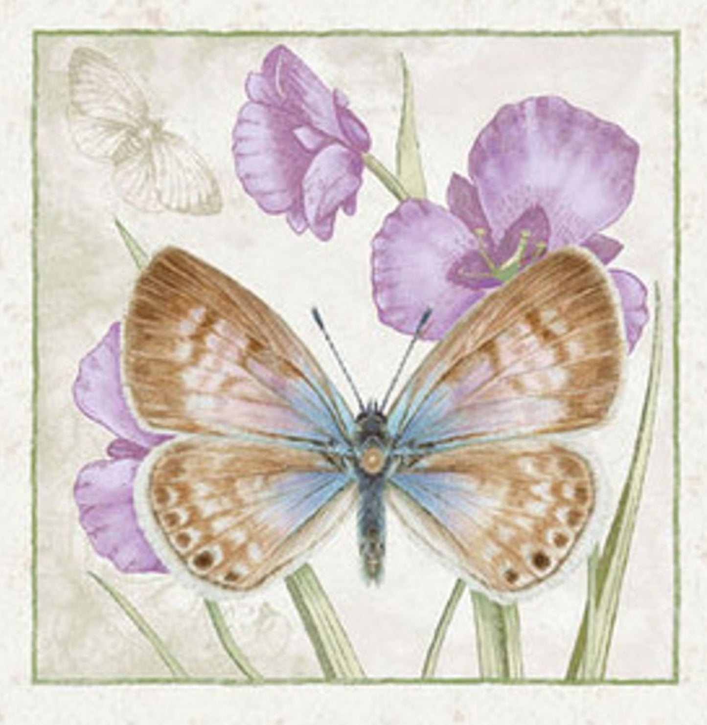 Henry Glass Fluttering Florals Quilt Blocks Panel Cotton Fabric