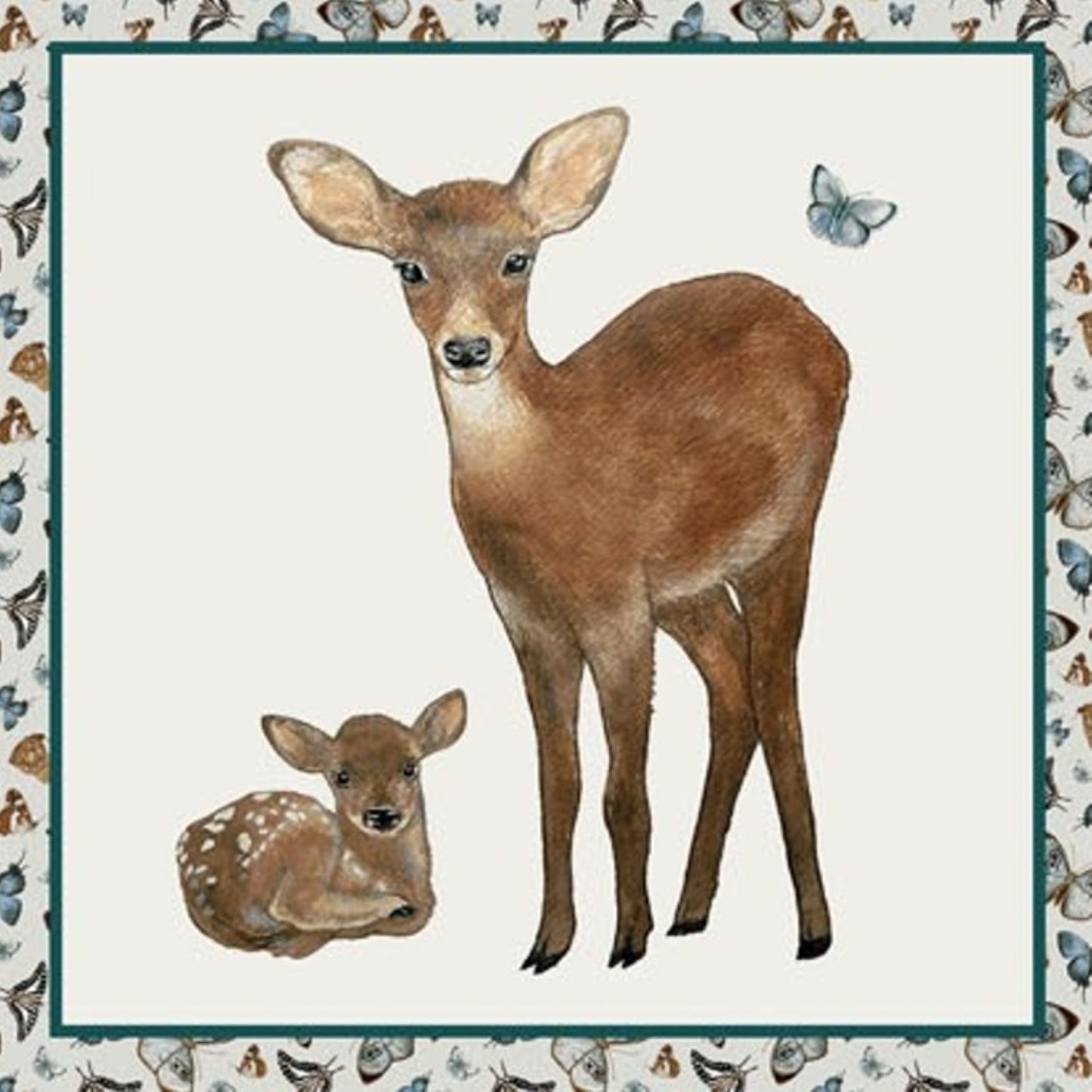 Henry Glass Whimsical Woods Quilting Blocks Panel Cotton Fabric