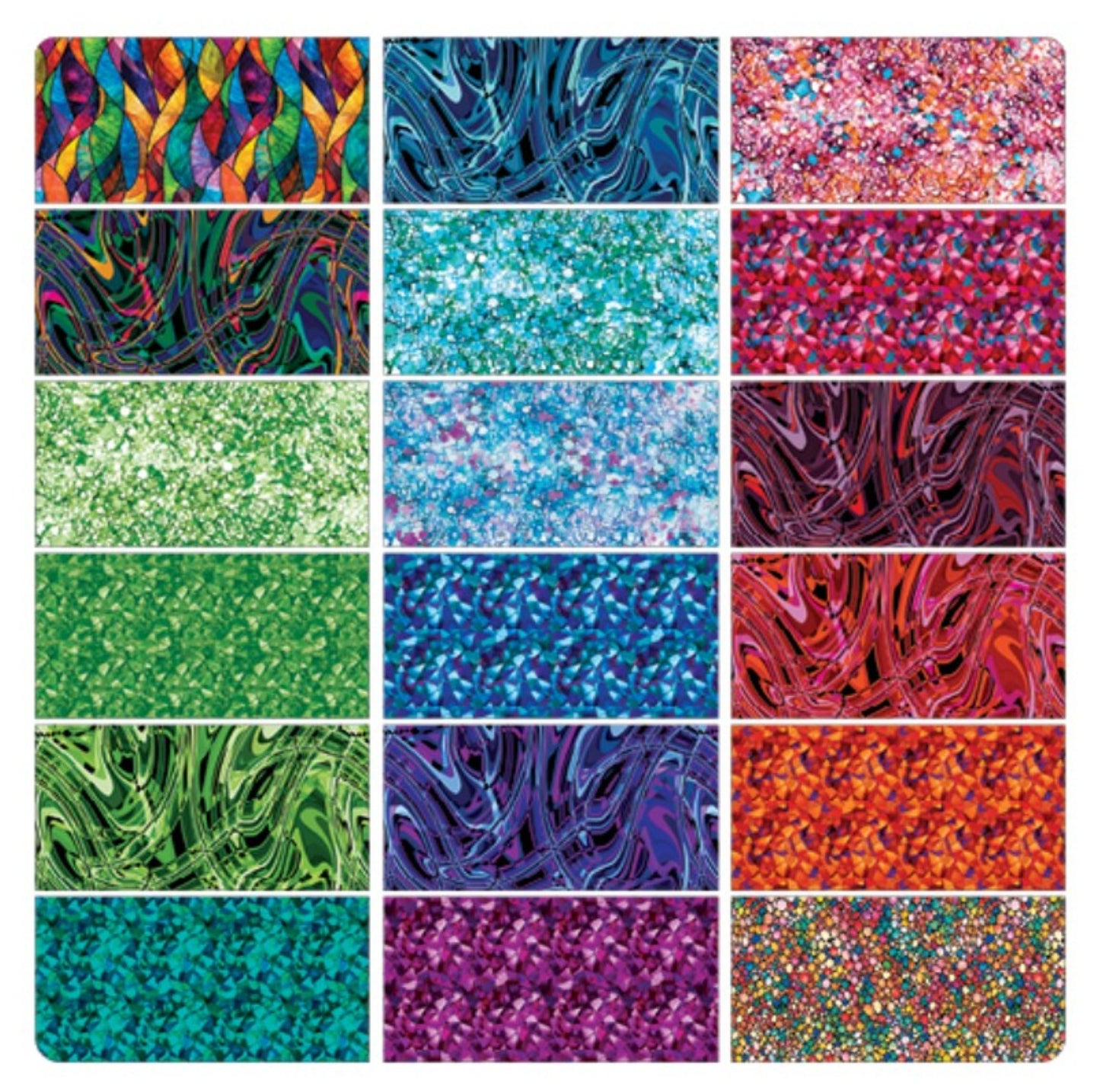 Benartex Illuminations 10" Precut Fabric Squares – 42 Piece Layer Cake