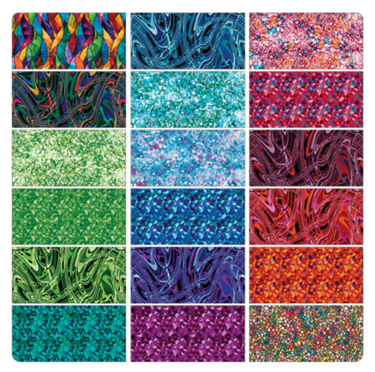 Benartex Illuminations 10" Precut Fabric Squares – 42 Piece Layer Cake