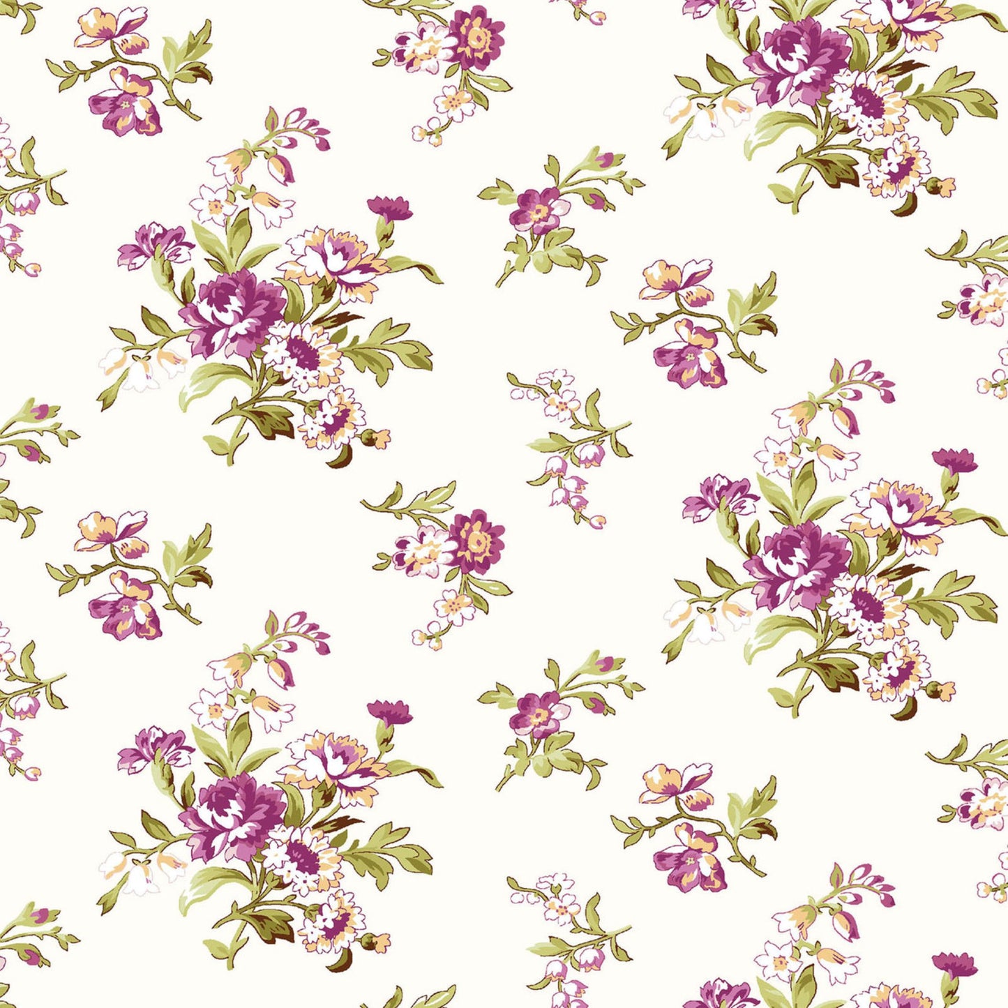 Maywood Studios Veranda Trailing Vine Cream Premium Quilting Cotton Fabric