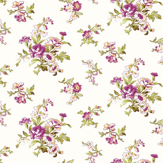 Maywood Studios Veranda Trailing Vine Cream Premium Quilting Cotton Fabric
